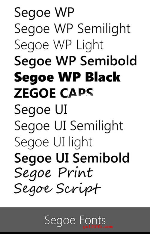 segoe字体包下载