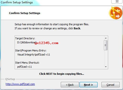 点击next,开始正式安装