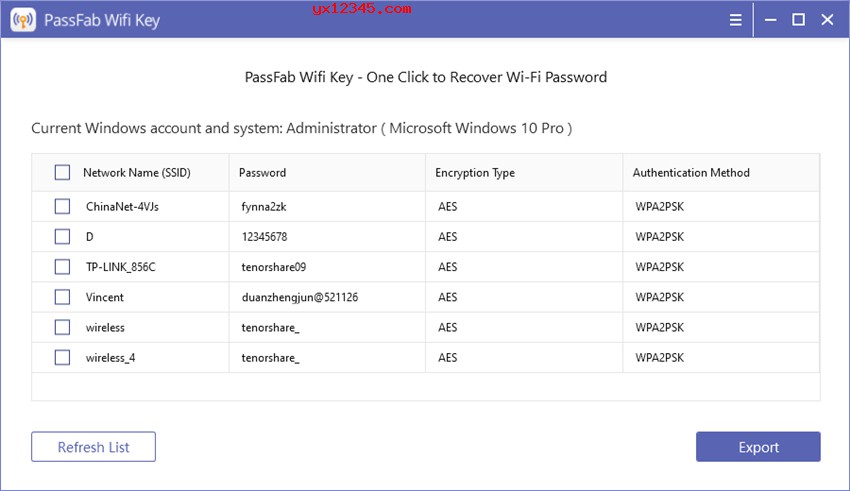 PassFab Wifi Key查看wifi密码教程