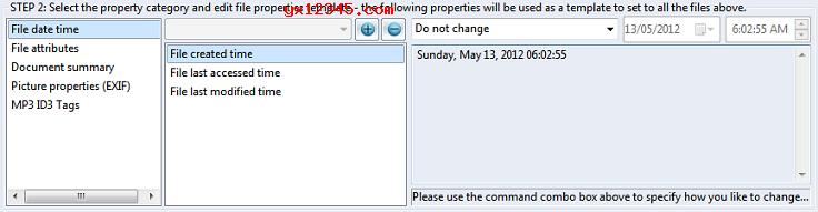 file property edit修改文件时间属性教程