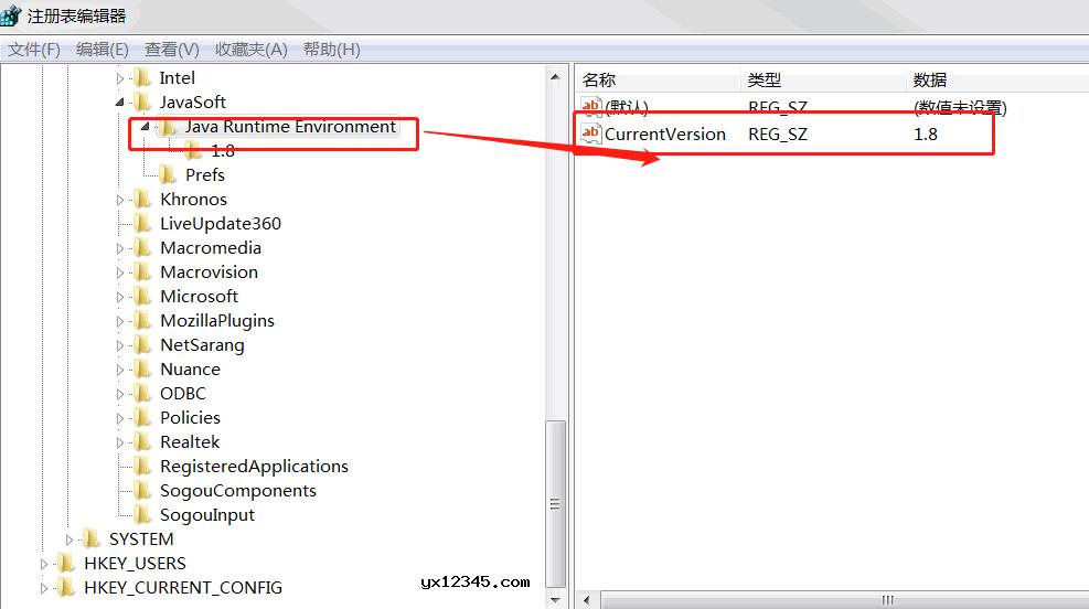 打开注册表按图片增加变量