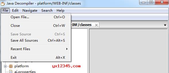 选择要打开的.class类型的文件